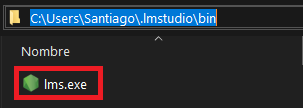 Hay que encontrar dónde está el ejecutable que se desea abrir